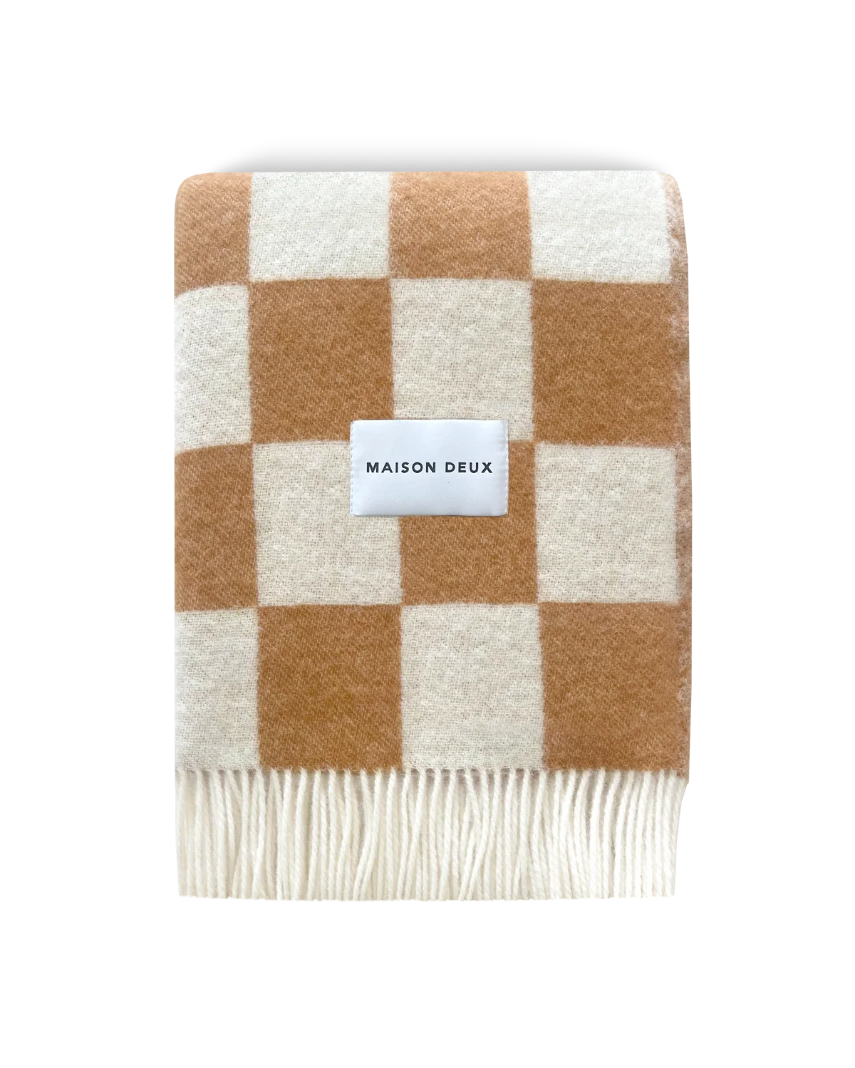 Checkerboard Blanket - Terra White