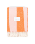 Rough Stripe Blanket - Pink Carrot